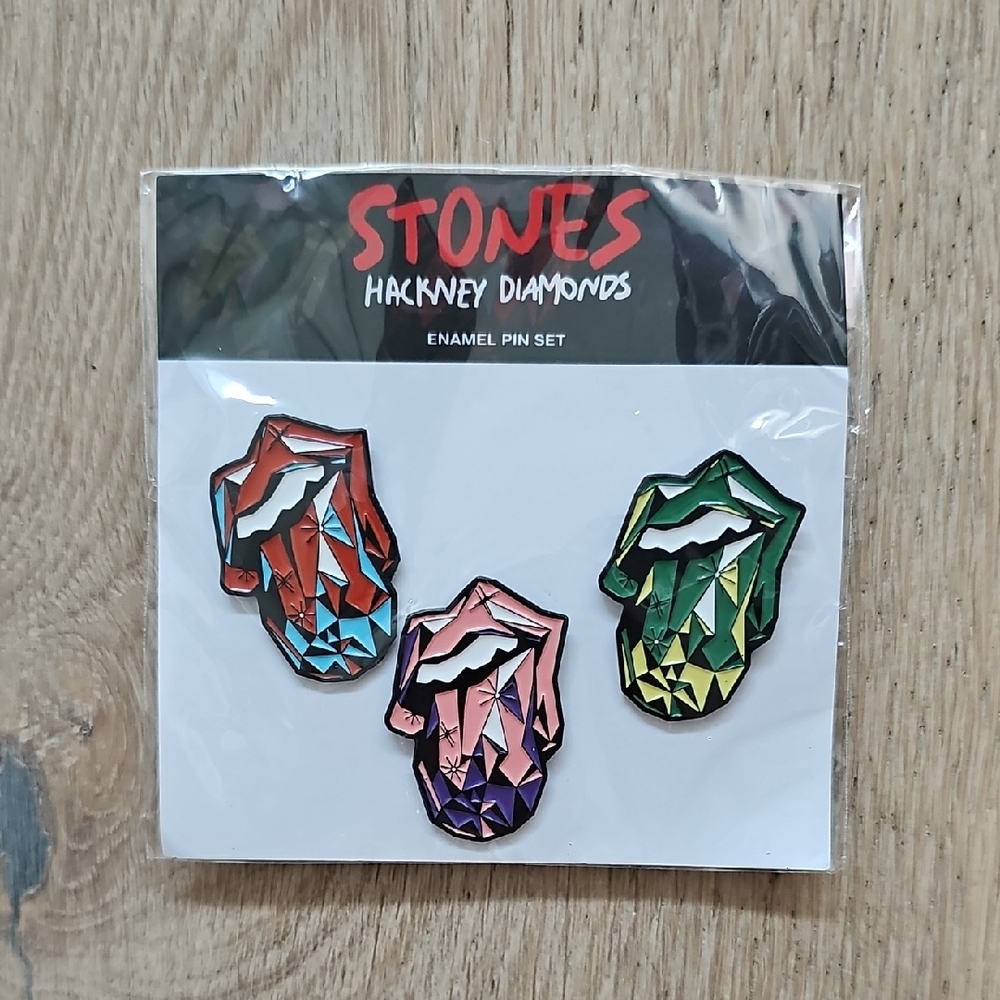 NWT Stones Hackney Diamonds Enamel Pin Set
